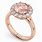 Pink Rose Gold Morganite Ring