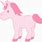 Pink Unicorn Clip Art