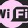 Pink Wi-Fi Sign