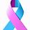 Pink and Blue Cancer Ribbon