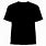 Plain Black Shirt Template