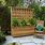Planter Box with Privacy Screen