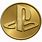 PlayStation Logo Gold