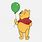 Pooh Bear with Balloon
