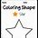 Preschool Shape Star Coloring Pages