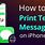 Print Text Messages From iPhone