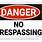 Printable No Trespassing Signs