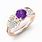 Purple Diamond Engagement Ring