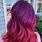 Purple Red Hair
