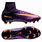 Purple Soccer Cleats