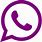 Purple Whatsapp Icon