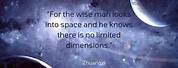 Quotes About Outer Space