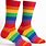 Rainbow Colored Socks