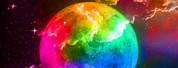 Rainbow Galaxy Background 4K