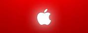 Red Apple Logo iPhone Background