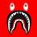 Red BAPE Shark Logo