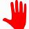 Red Hand Icon