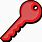 Red Key Clip Art