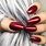 Red Mirror Nails