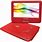 Red Portable DVD Player