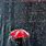Red Umbrella Rain