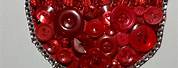 Red Wine Crystal Buttons