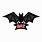 Red and Black Bat Logo