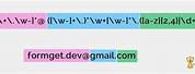 Regex for Email Validation