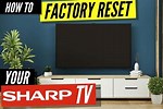 Reset Factory Sharp TV