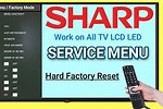 Reset Service Mode Sharp