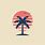 Retro Palm Tree Logo
