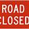 Road Closed Sign