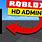 Roblox Admin Game