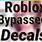 Roblox Bypassed Decal ID Codes