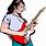 Rock Guitar Player Clip Art
