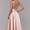 Rose Gold Prom Dress with Cape