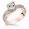 Rose Gold and Diamond Engagement Ring