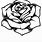 Rose Outline Drawing Template