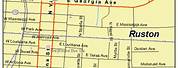 Ruston LA Street Map