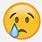 Sad Face Tear Emoji
