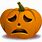 Sad Pumpkin Clip Art
