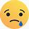 Sad Reaction Emoji
