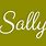 Sally in Cursive