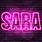Sara Name Logo