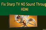 Sharp TV No Audio