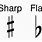 Sharp and Flat Symbols