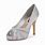 Silver High Heel Wedding Shoes