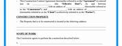 Simple Construction Contract MS Word