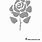 Simple Rose Stencil