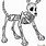 Skeleton Dog Cartoon